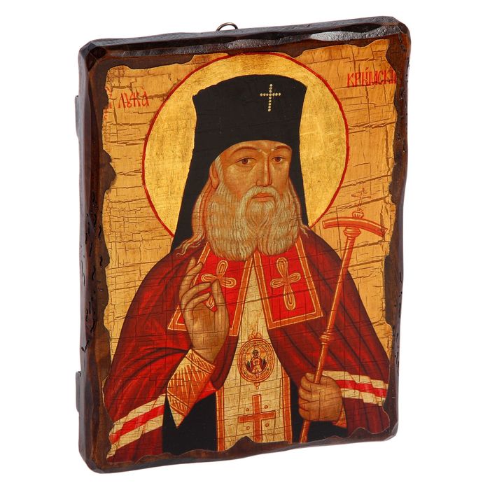 Икона под старину "Лука Крымский", 28х21 см