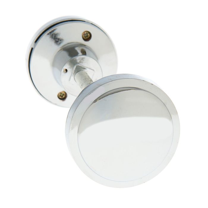 Ручка-кнопка, цвет хром