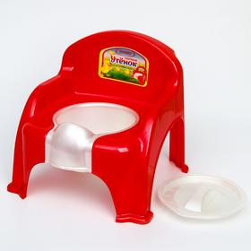 Горшок-стульчик «Утёнок» с крышкой, цвет красный от Сима-ленд