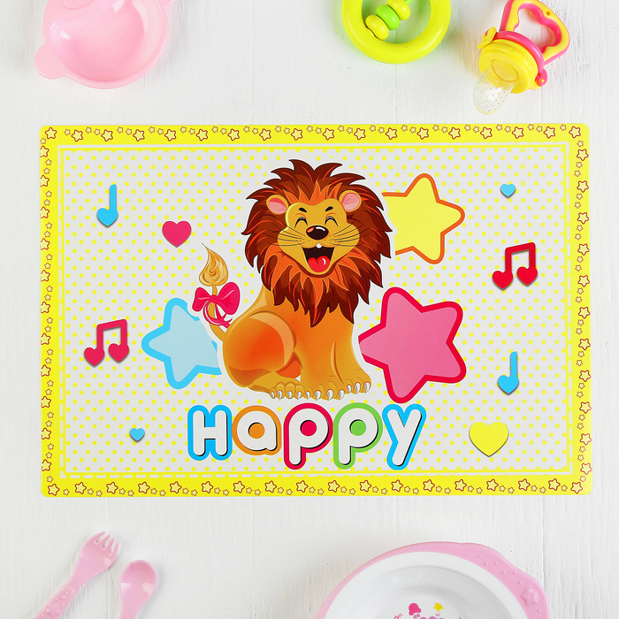 Подтарельник бумажный "Счастливый Лева" (набор 6 шт)