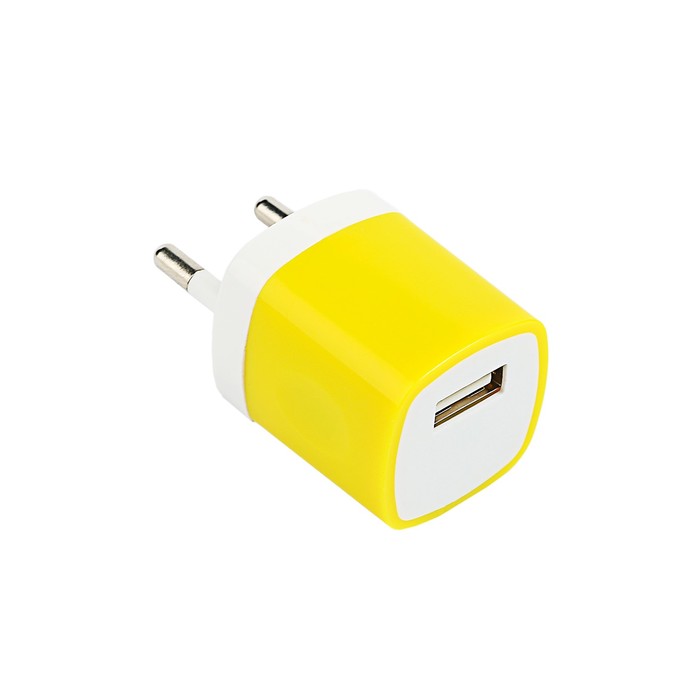 Сетевое зарядное устройство Luazon универсальное USB, 1,0А, МИКС