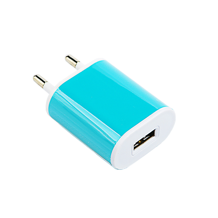 Сетевое зарядное устройство Luazon универсальное USB, 1,0А, МИКС