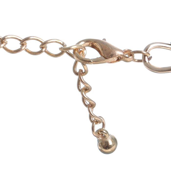 Бусы "Круги" с овалами, цвет белый в золоте, 47см