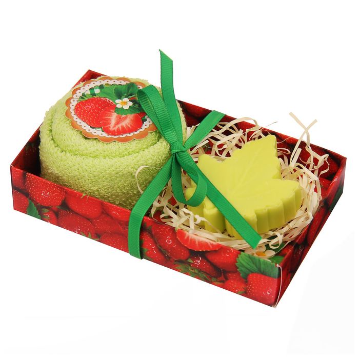 Набор Collorista "Ягодный" полотенце 30х30см, хлопок