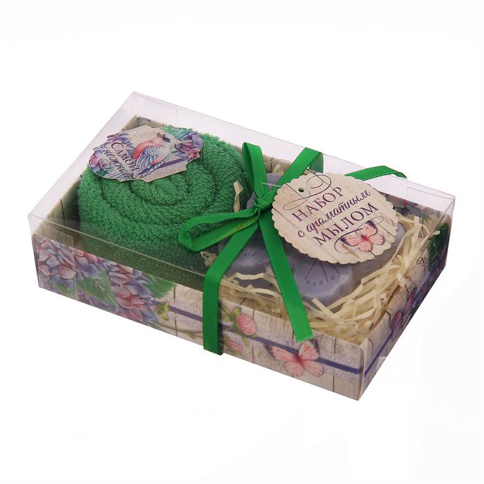 Набор Collorista "Самой нежной" полотенце 30х30см, хлопок