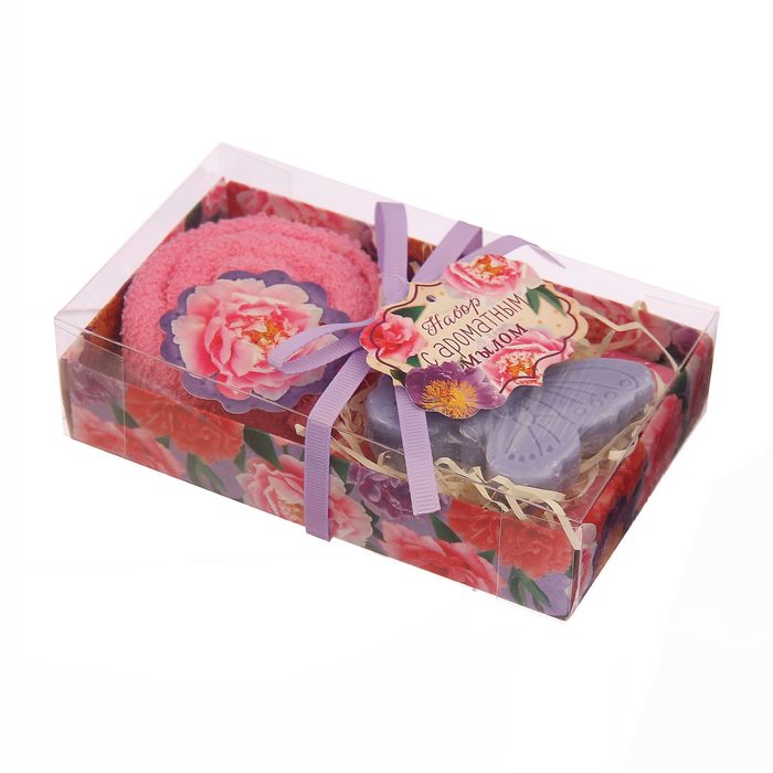 Набор Collorista "Самой нежной и красивой" полотенце 30х30см, хлопок