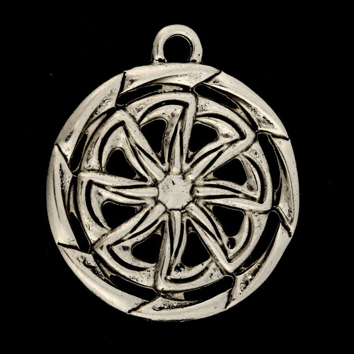 Декор металл "Языческое солнце" 3х3 см