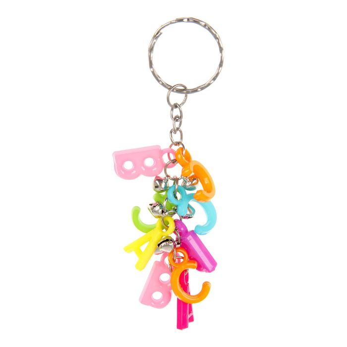 Брелок пластик висюльки "Буковки" 10 см