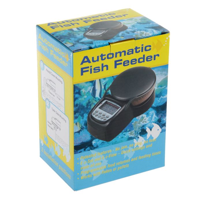 Автоматическая кормушка для рыб с часами