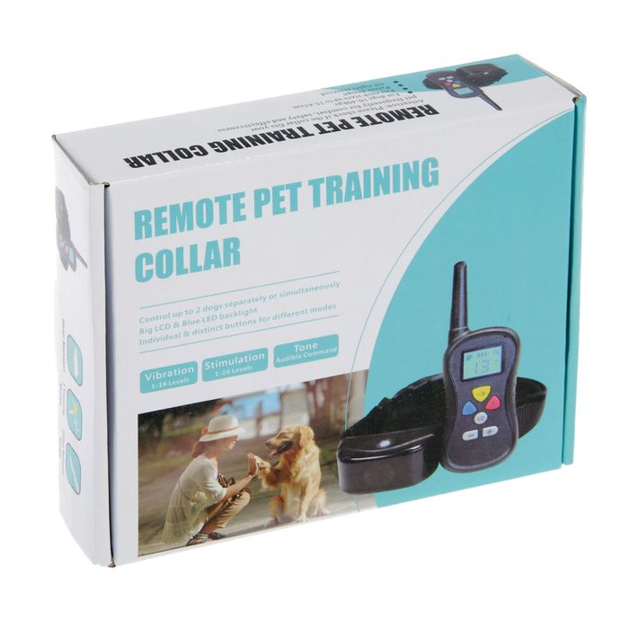 Ошейник для дрессировки собак, 16 уровней регулировки, водоустойчивый с пультом управления, до 300 м