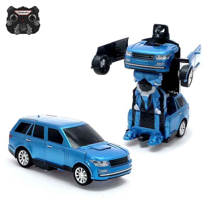 Робот-трансформер радиоуправляемый «Джип», работает от аккумулятора, заряд от USB