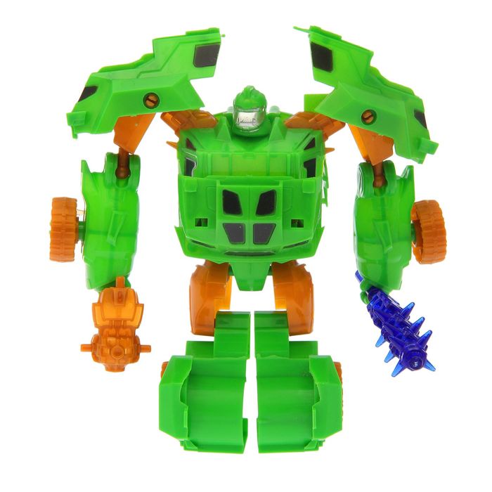 Робот-трансформер «Воин» с оружием, цвета МИКС