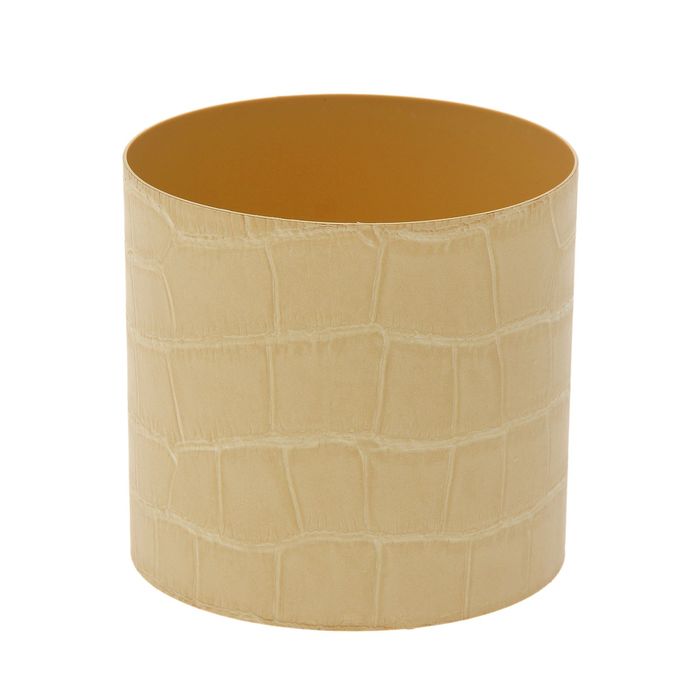 Горшок 1,7 л со скрытым поддоном "Кожа. Бежевый"