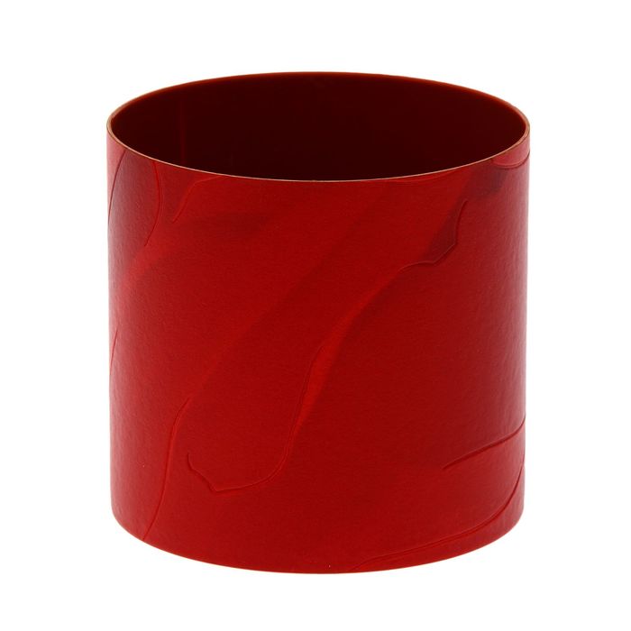 Горшок 1 л со скрытым поддоном "Кожа. Красный"