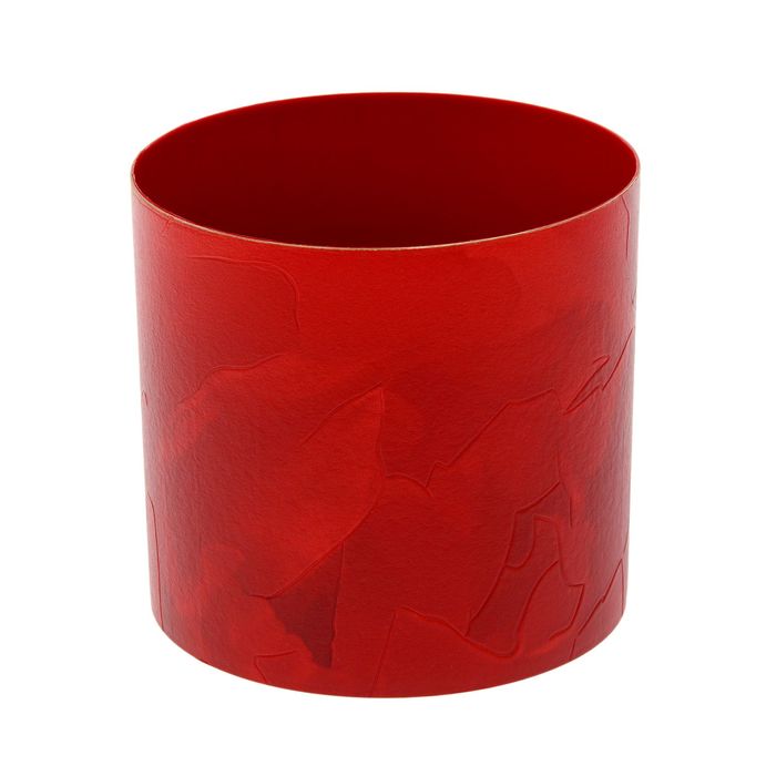 Горшок 2,8 л со скрытым поддоном "Кожа. Красный"