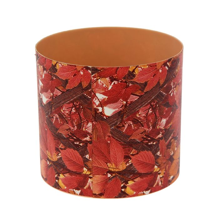 Горшок 5,1 л со скрытым поддоном "Кожа. Осень"