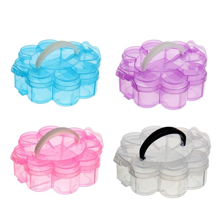 Бокс для хранения "Клевер" 1 ярус, 5 отделений, цвет МИКС