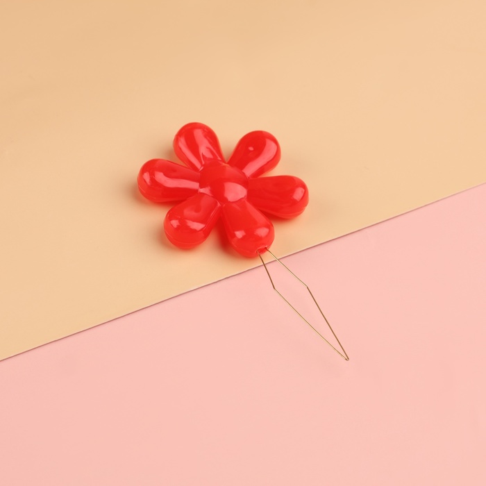 фото Нитевдеватели «цветок», 4,5 × 2 × 0,4 см, 10 шт, цвет разноцветный арт узор