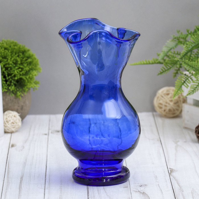 Ваза "Великолепие" синяя