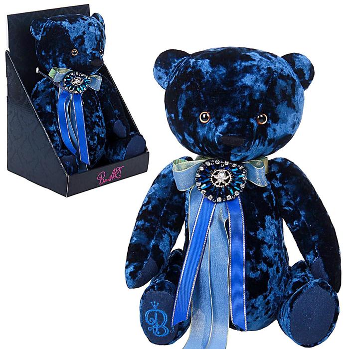 Мягкая игрушка "Медведь БернАрт", цвет сапфировый