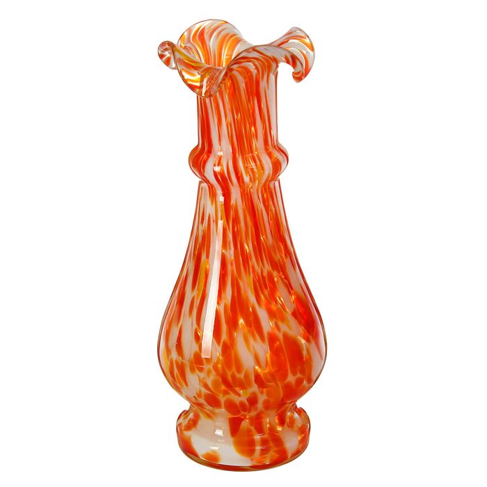 Ваза "Фэнтези" красно-белая