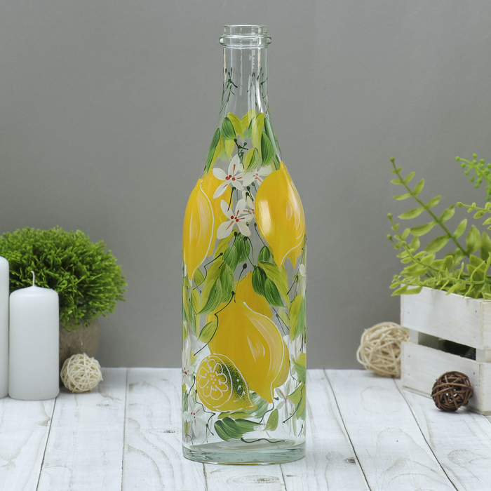 Ваза "Бутыль", лимон, 1 л