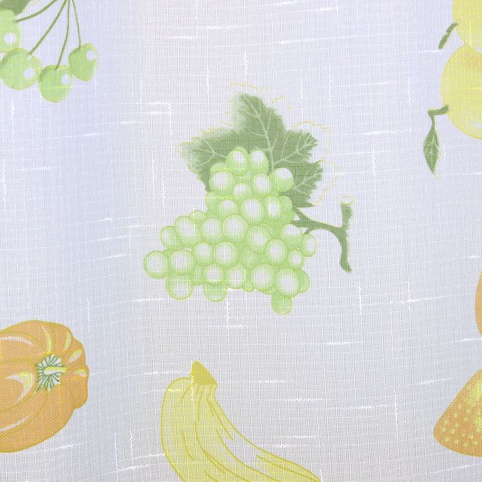 Комплект штор для кухни "Этель" №1: Ананасы (вид2) ширина 280 см, высота 170 см, 100% п/э