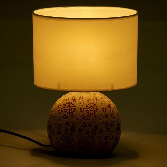 Лампа настольная с абажуром "Цветочная поляна" 31,5х21,5х13 м