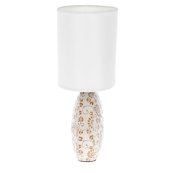 Лампа настольная с абажуром "Цветочная поляна" 31,5х21,5х13 м