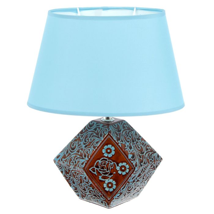 Лампа настольная с абажуром "Прелесть" 34,5х23х23 см