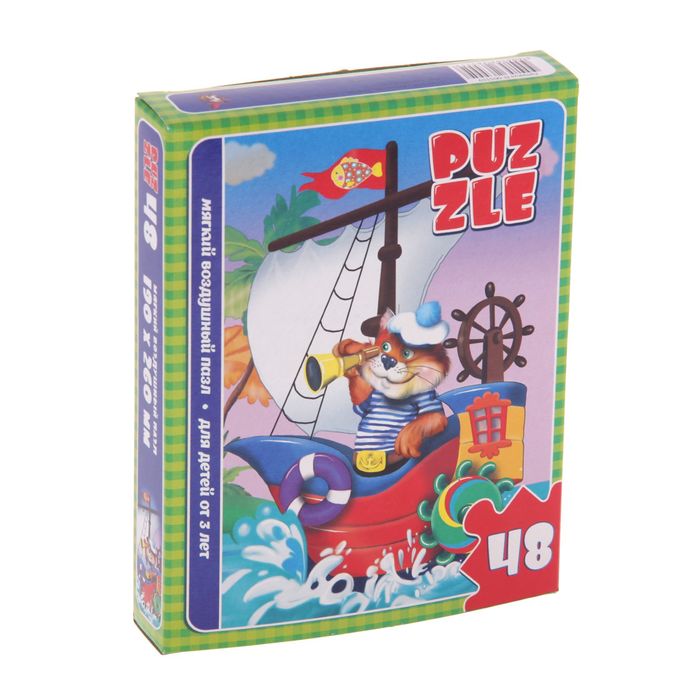 Макси-пазл "Котёнок-моряк", 48 элементов