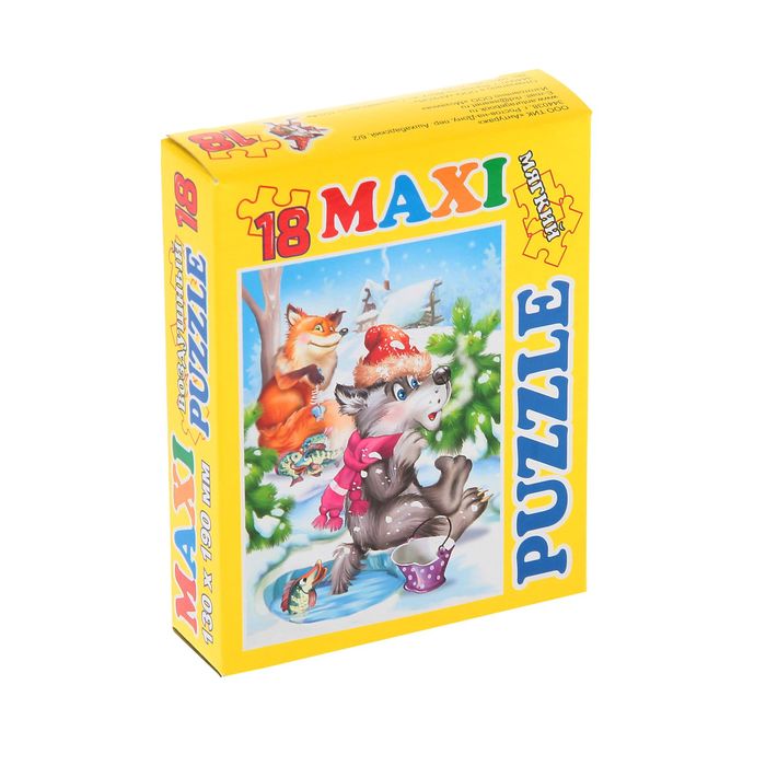 Макси-пазл «Волк и лиса», 18 элементов