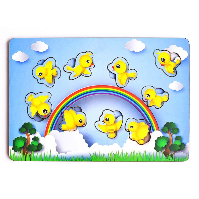 Рамка-вкладыш «Птички»