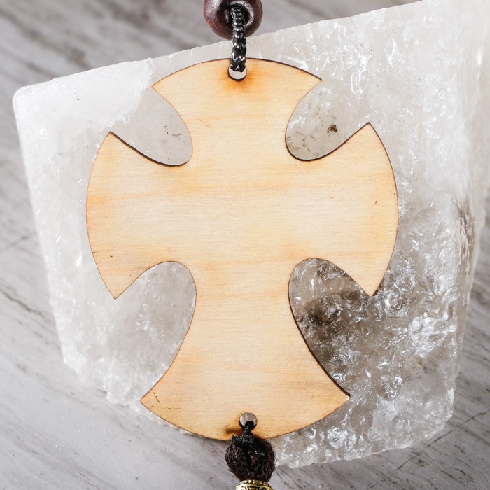 Подвеска-крестик деревянная, для авто