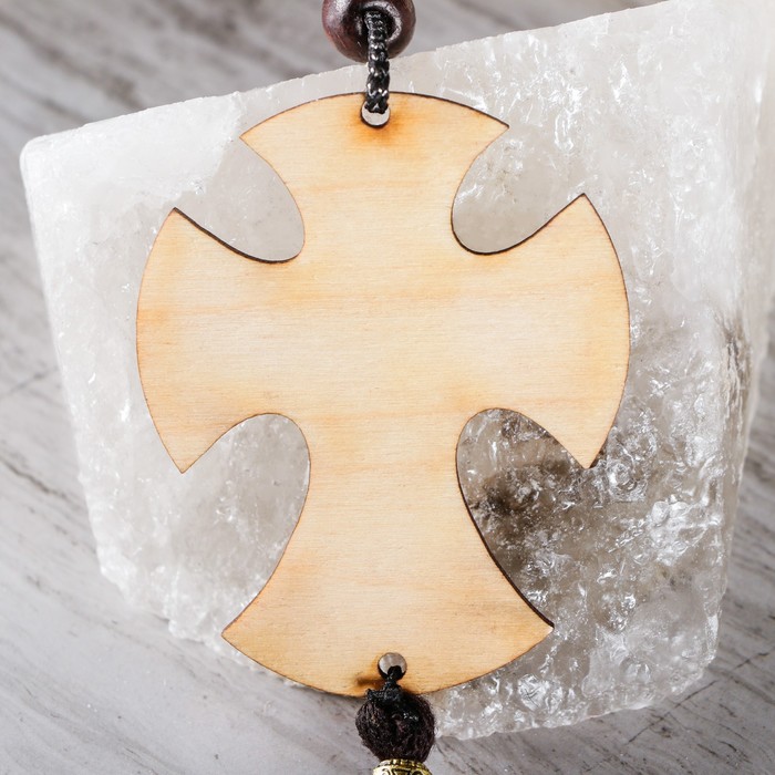 Подвеска-крестик деревянная, для авто