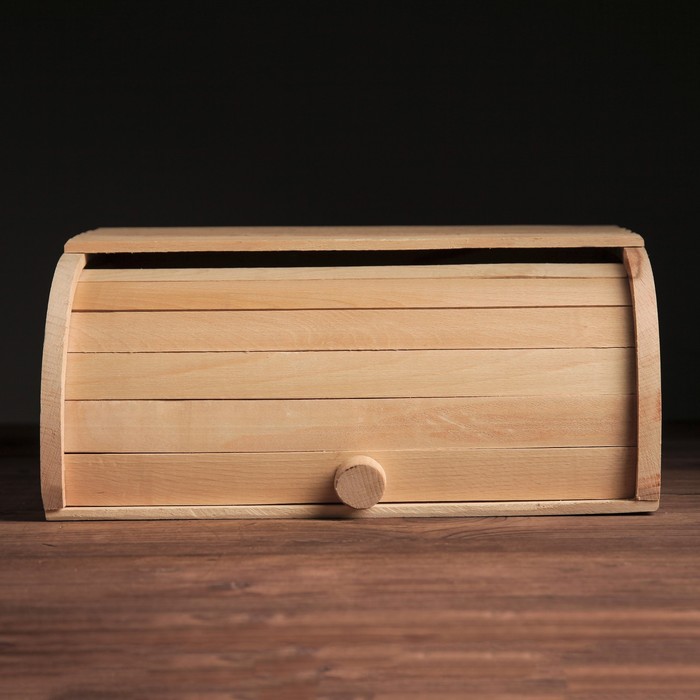 Хлебница ролетная, деревянная