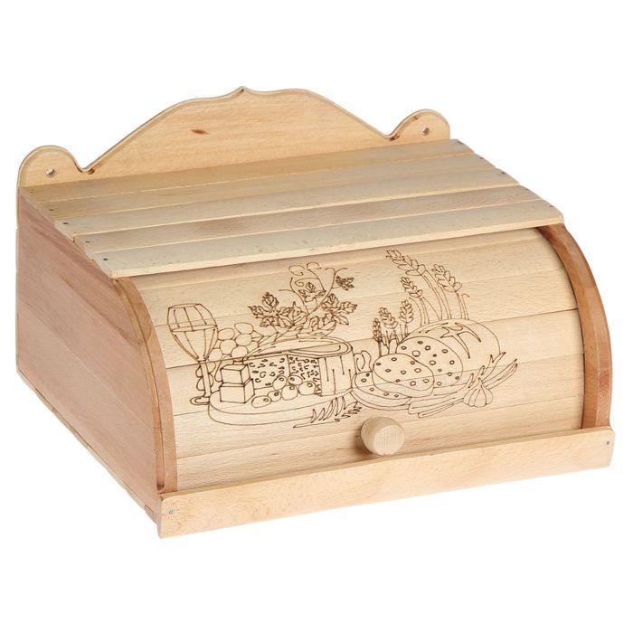 Хлебница деревянная "Щедрый стол", с выжиганием