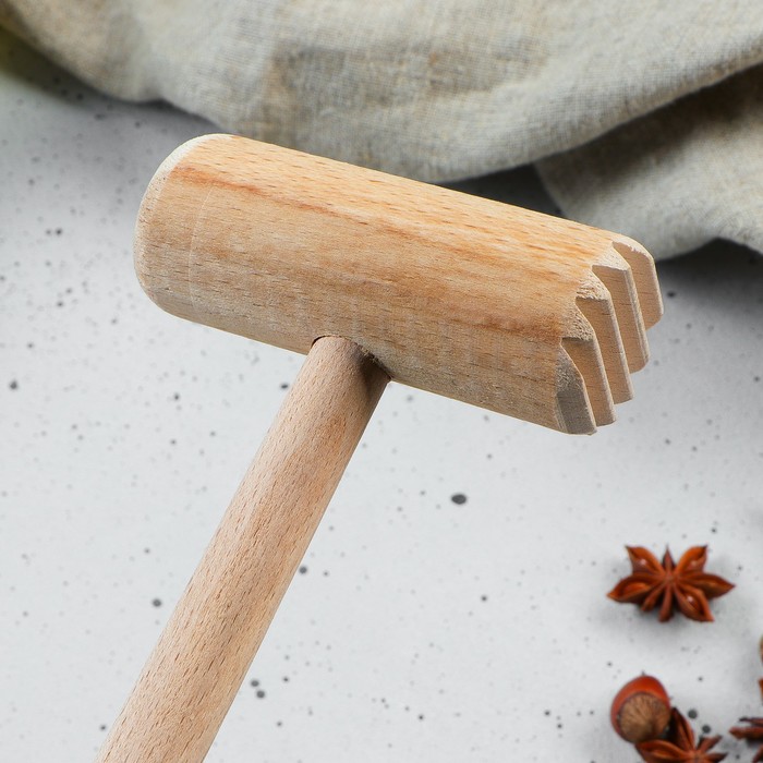 Молоток деревянный, круглый, 27,5 см