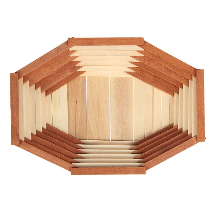 Фруктовница деревянная "Ярмарка", овальная