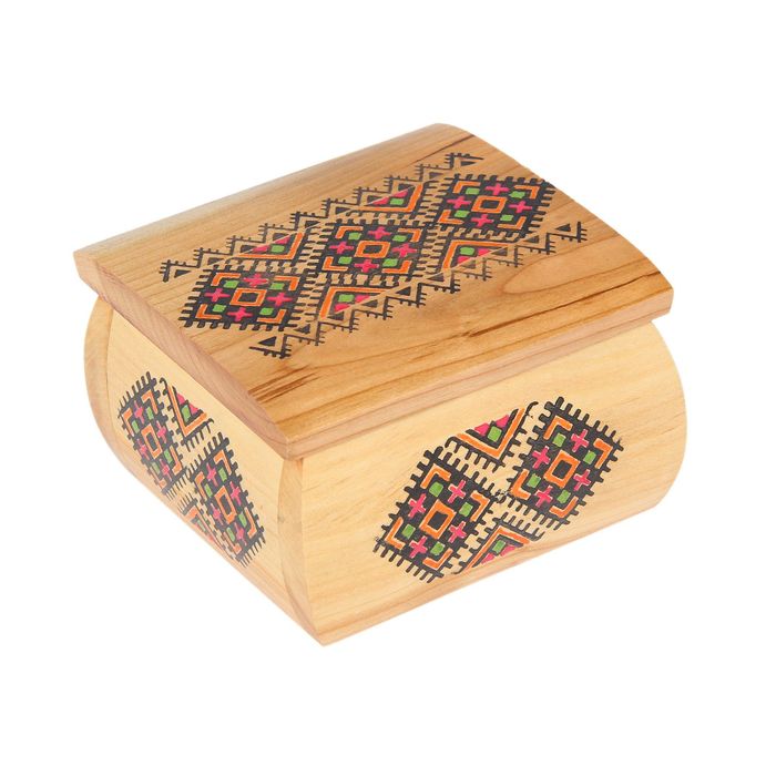 Шкатулка деревянная "Орнамент", 11х11х8,5 см