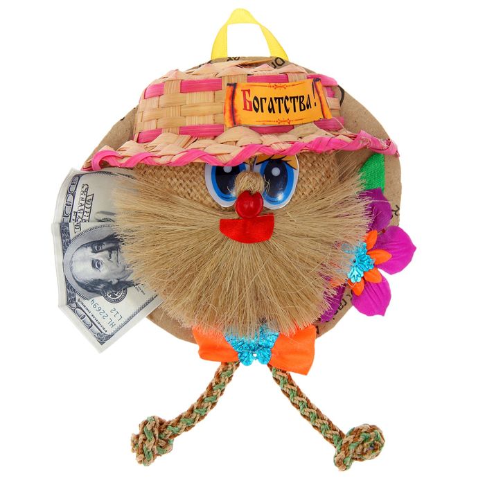 Домовичок "Для богатства", круглый