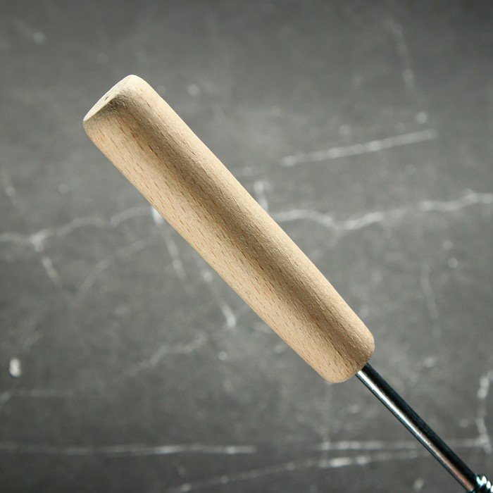 Венчик для взбивания с деревянной ручкой "Спираль", 27,5 см