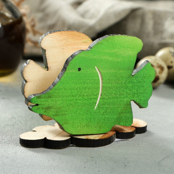 Салфетница деревянная "Рыбка", окрашенная