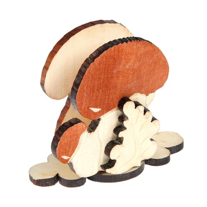 Салфетница деревянная "Гриб", окрашенная