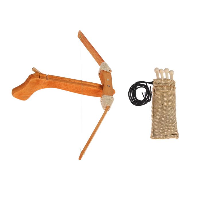 Сувенир деревянный "Арбалет со стрелами", 47 см