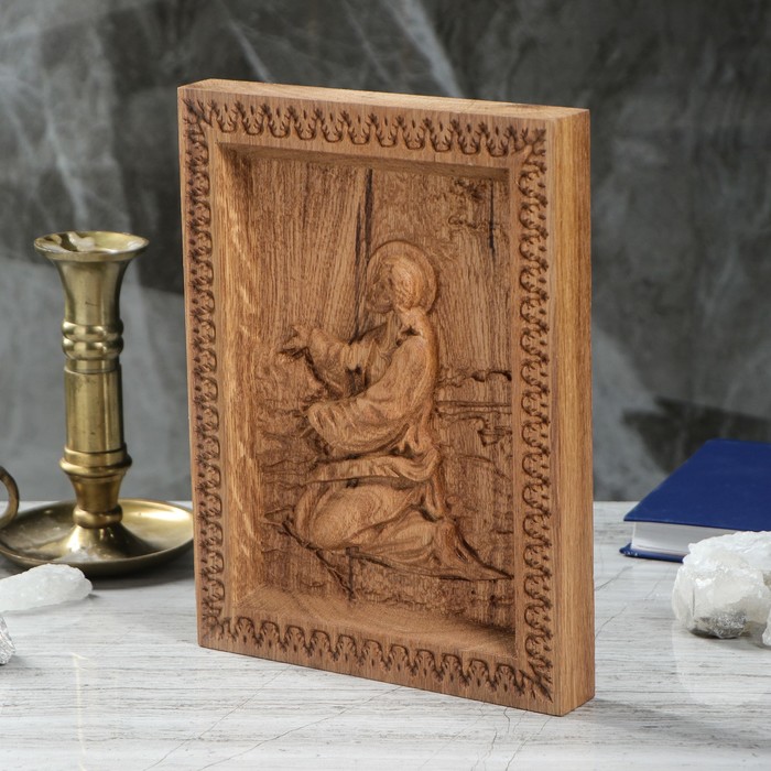 Резная икона "Молитва на оливной горе"