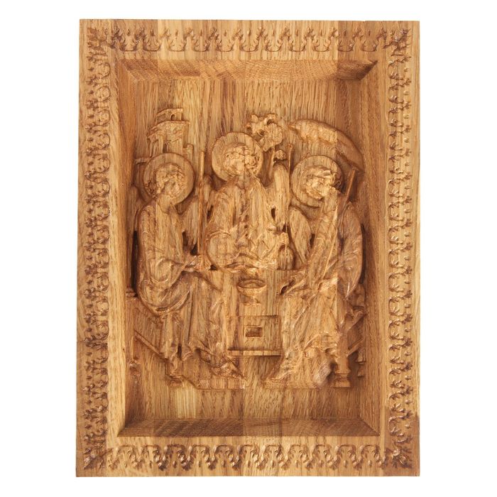 Резная икона "Пресвятая Троица"