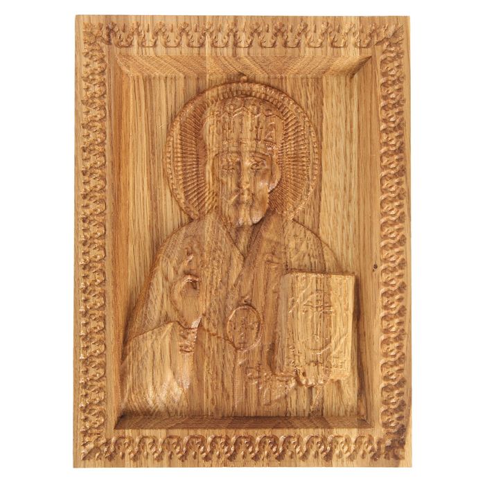 Резная икона "Святой Николай"