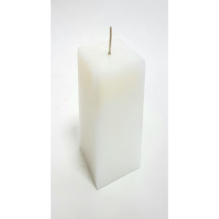 Свеча куб, белая, 5х15см