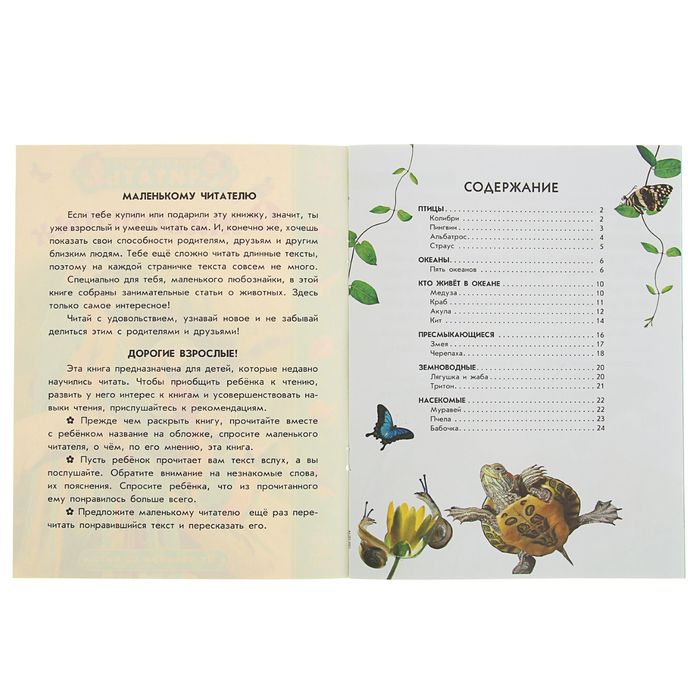 Теперь умею я читать. О животных. От колибри до кита С218003Р